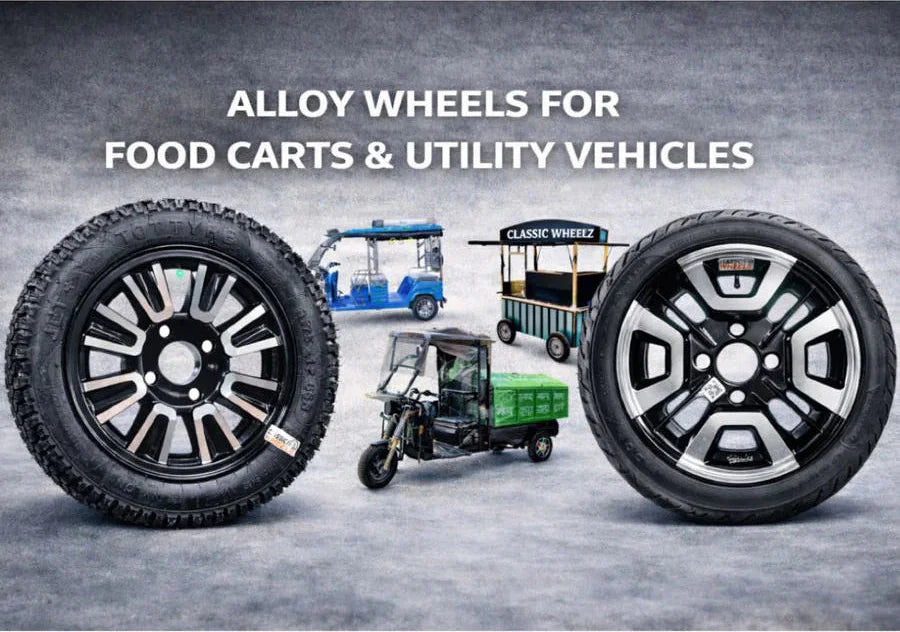 Alloy Wheels for FoodCart..