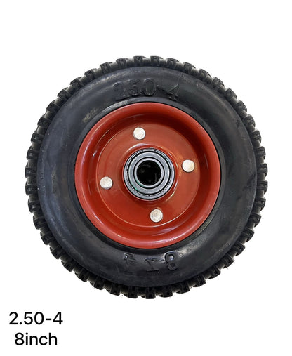 8×2 High quality imported Solid Rubber Wheel with 6203 Bearing / Tubeless | Cylinder Trolley, Hand Trolley & Utility Cart Use