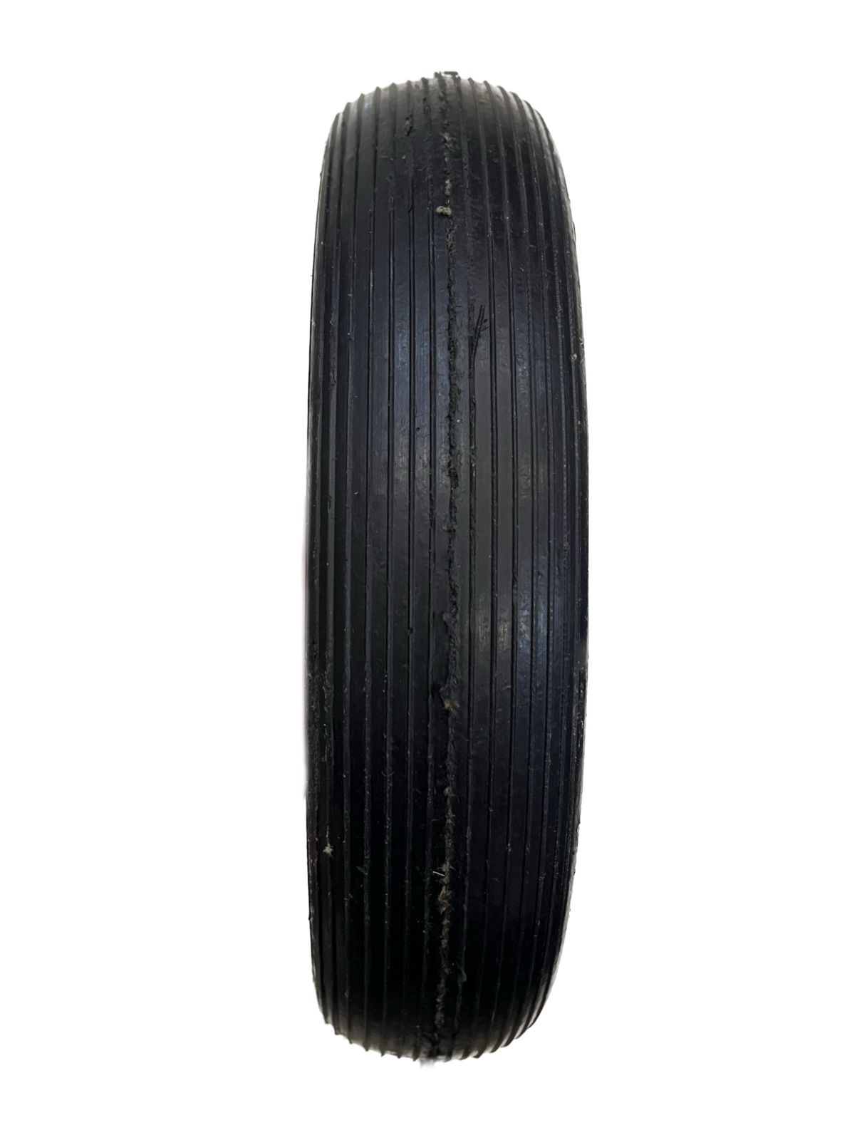 10×2 Plane Solid Rubber Wheel with 6205 Bearing / Tubeless | Cylinder Trolley, Hand Trolley & Utility Cart Use