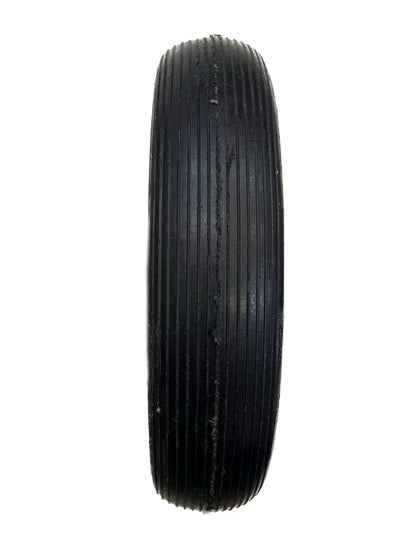10×2 Plane Solid Rubber Wheel with 6205 Bearing / Tubeless | Cylinder Trolley, Hand Trolley & Utility Cart Use