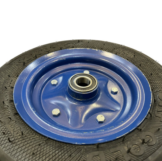 Classic wheels heavy duty WheelBarrow tire with disc 3.50-8, 8 ply rating durable rubber, leak proof, and long lasting ideal for wheelbarrow and trolley (1No)