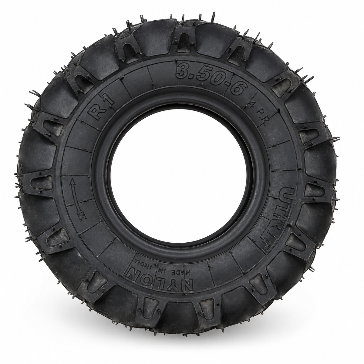 Classic Wheels 3.50-6 Pneumatic Tyre with Butyl Tube | 4 PR | R1 Tread | Ideal for Wheelbarrow & Trolley