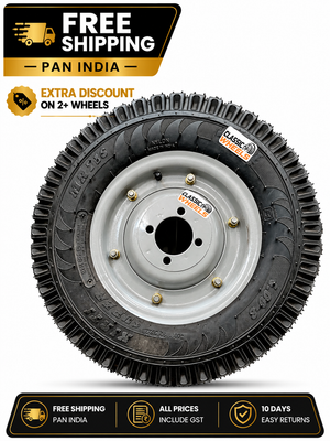 Classic wheels 4.00-8 heavy duty WheelBarrow (Hub) wheel/Trolley wheel 4.00-8,  8 ply rating durable rubber, leak proof, and long lasting ideal for wheelbarrow and trolley (1No)
