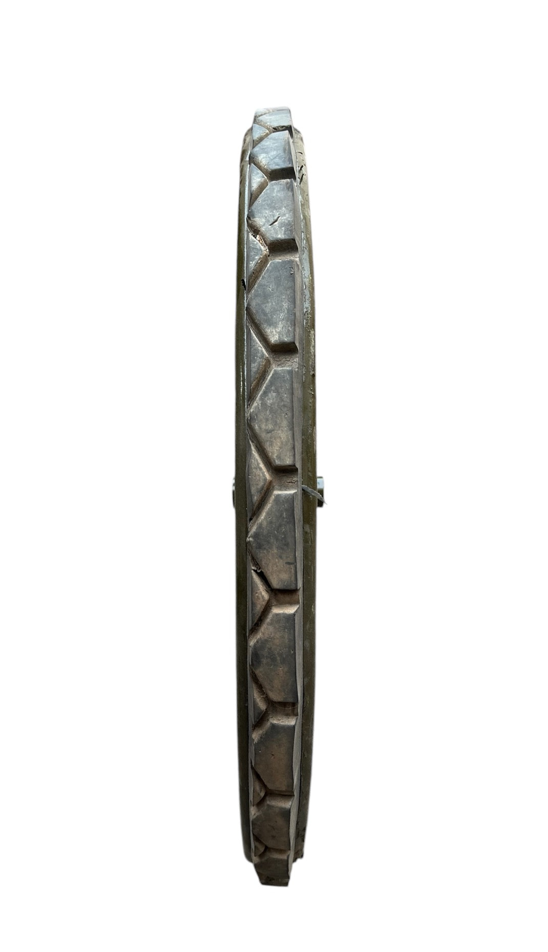 Heavy Duty 2.50-16 Solid Rubber Spoked Wheel | Nagar Nigam Rickshaw Theli & Wheelbarrow Wheel