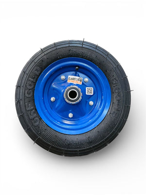 Classic wheels heavy duty WheelBarrow tire with disc 3.50-8, 8 ply rating durable rubber, leak proof, and long lasting ideal for wheelbarrow and trolley (1No)