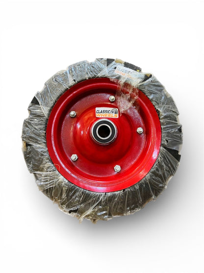 Classic Wheels,Solid Rubber(14x3) Heavy Duty Wheelbarrow tire with Bearing 6205 Complete Wheel Ideal for whelbarrow, Dollies, Trolleys and More...