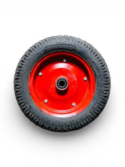 Classic wheels heavy duty WheelBarrow tire with Heavydisc 3.50-10, 8 ply rating durable rubber, leak proof, and long lasting ideal for wheelbarrow and trolley (1No)