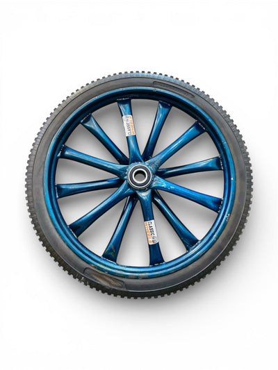 Heavy Duty 2.50-16 Tubeless Pipe Spoked Wheel with Rubber Tyre | Food Cart, Solar Panel Trolley, Ice Cream Tricycle & Cart Use