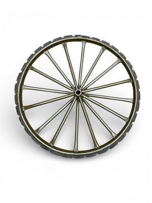 Heavy Duty 28/1.5 Solid Rubber Spoked Wheel | Nagar Nigam Rickshaw Theli & Wheelbarrow Wheel