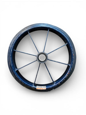 Heavy Duty 14inch Solid Rubber Spoked Wheel | Nagar Nigam Rickshaw Theli & Wheelbarrow Wheel