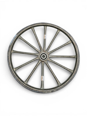 Heavy Duty 2.50-16 Solid Rubber Spoked Wheel | Nagar Nigam Rickshaw Theli & Wheelbarrow Wheel